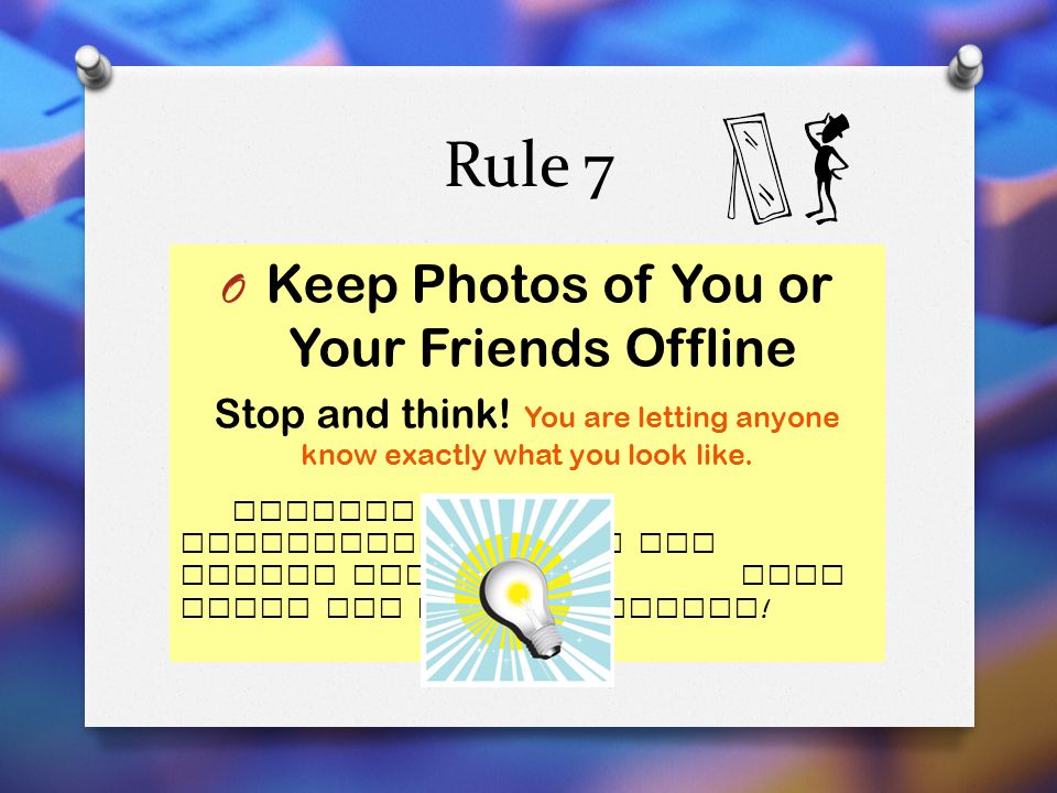 Keep Photos of You or Your Friends Offline
