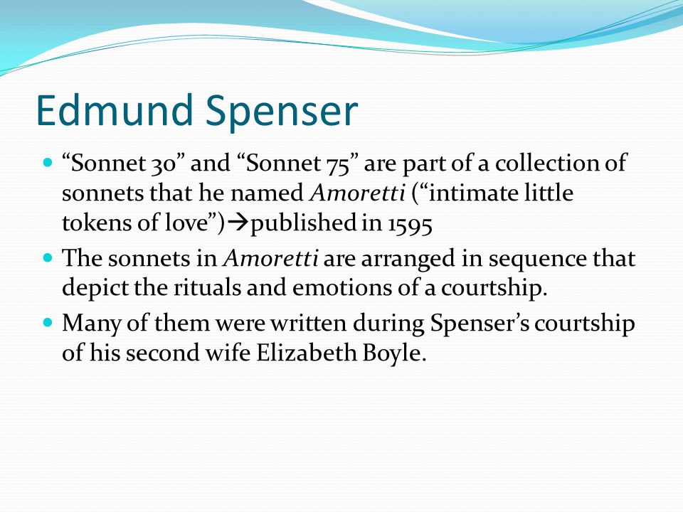 spenser sonnet 75 analysis