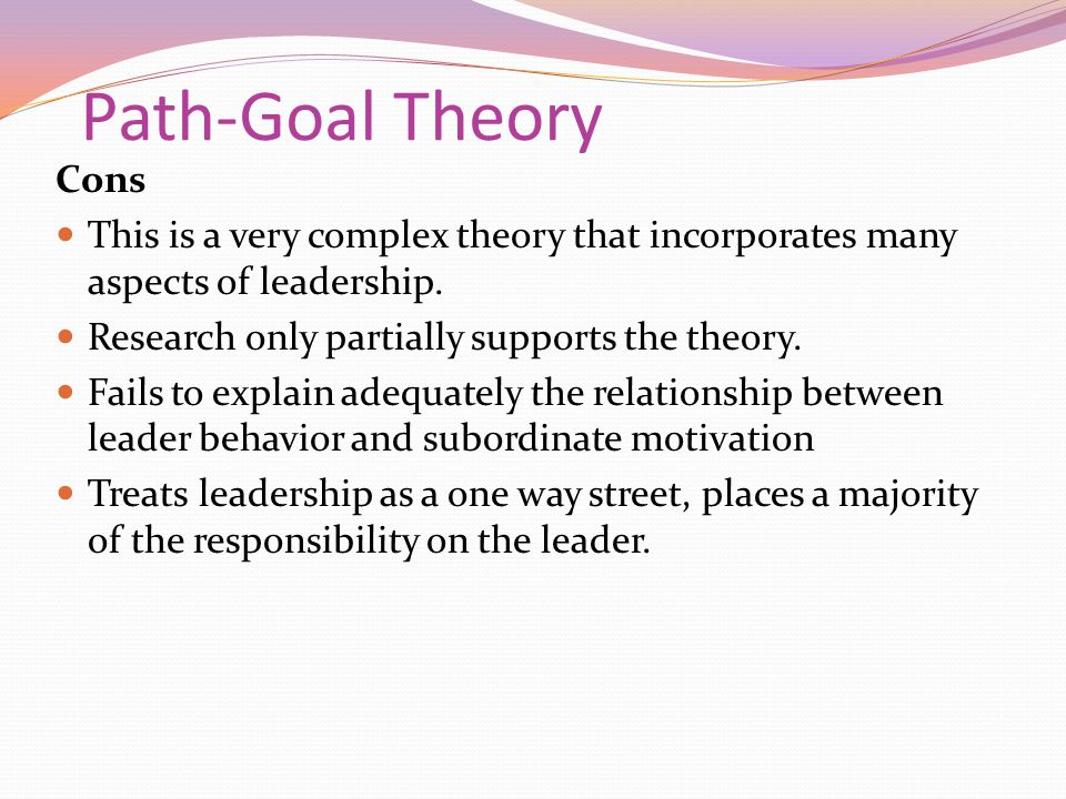 path goal theory pros and cons
