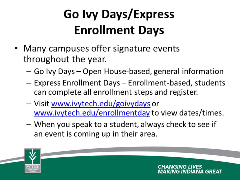 Express Enrollment Center Admissions Presentation - Ppt Video Online Download
