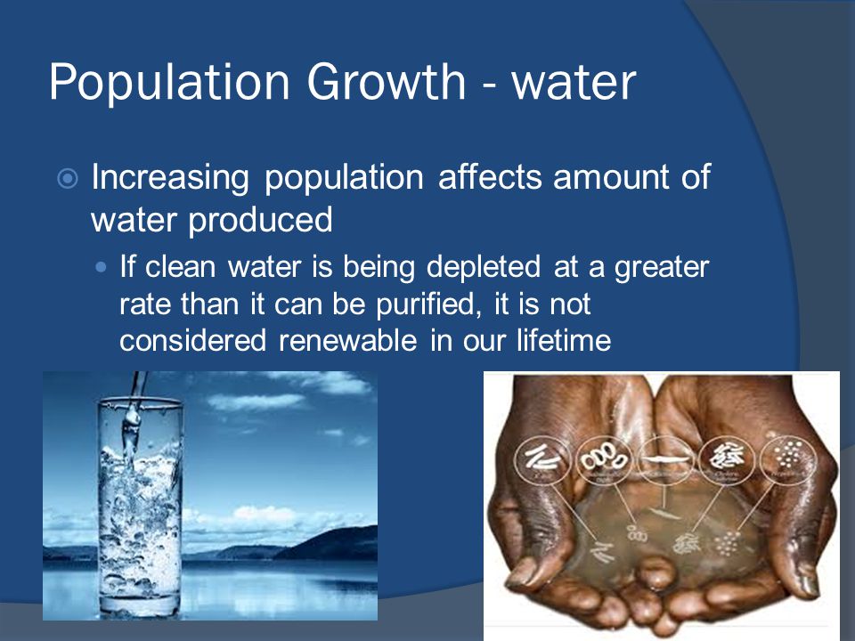Population Growth - water