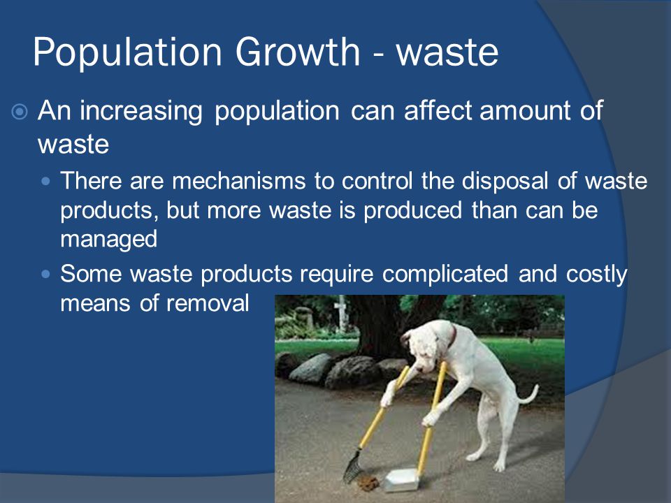 Population Growth - waste