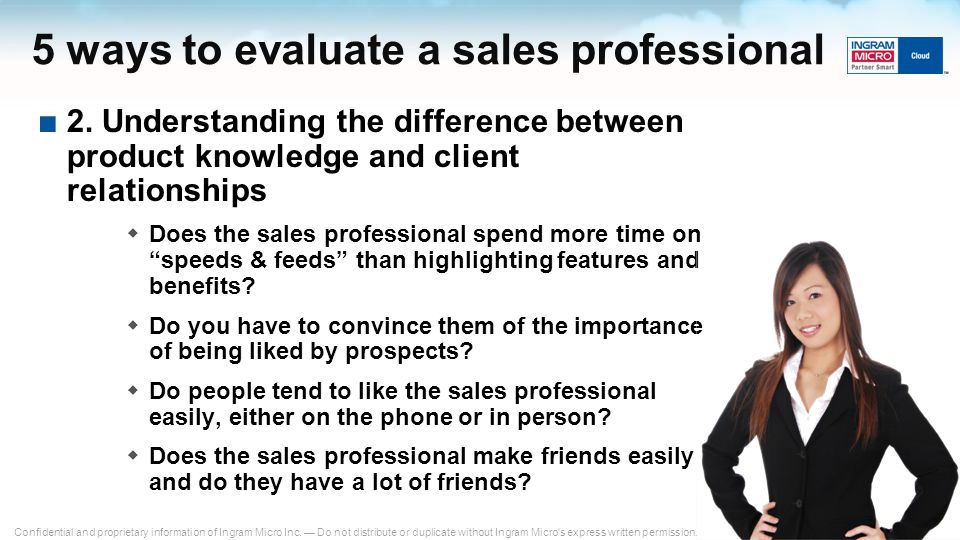 5 ways to evaluate a sales professional