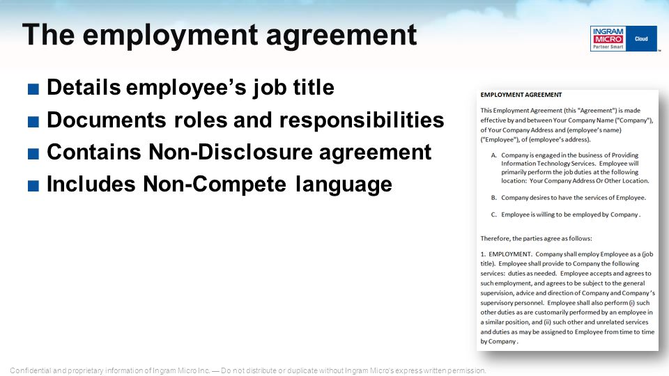 The employment agreement