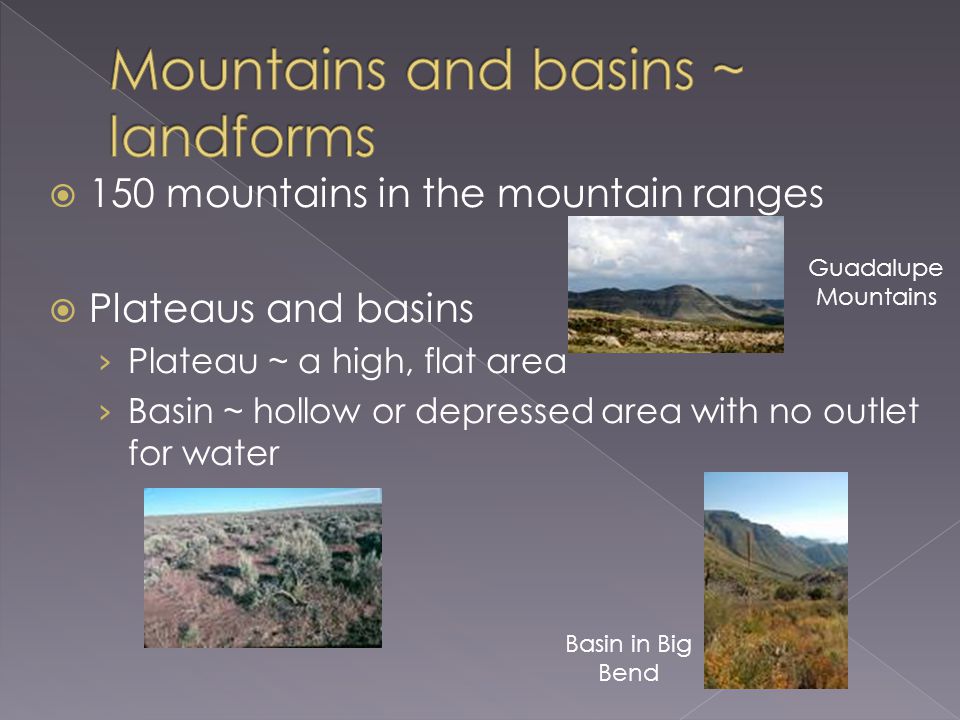 Mountains And Basins Region Location Landform Important - 