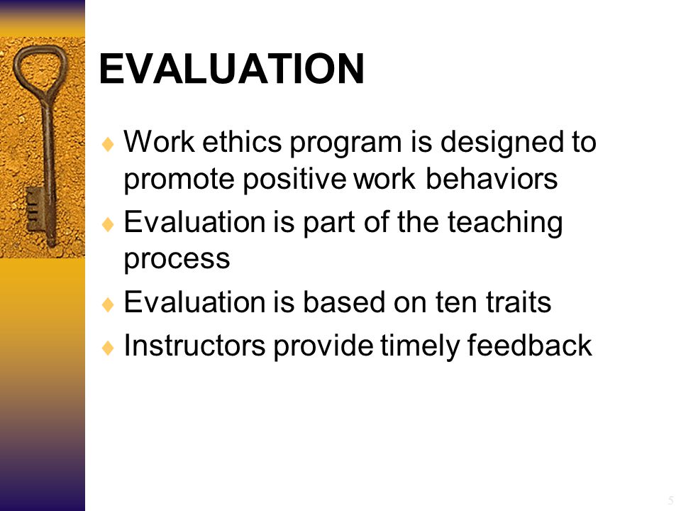 positive work ethic traits