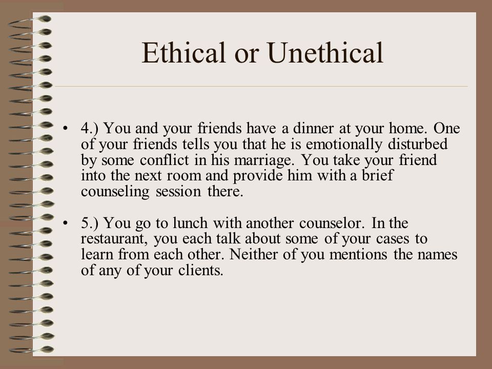 ethics in group counseling paper
