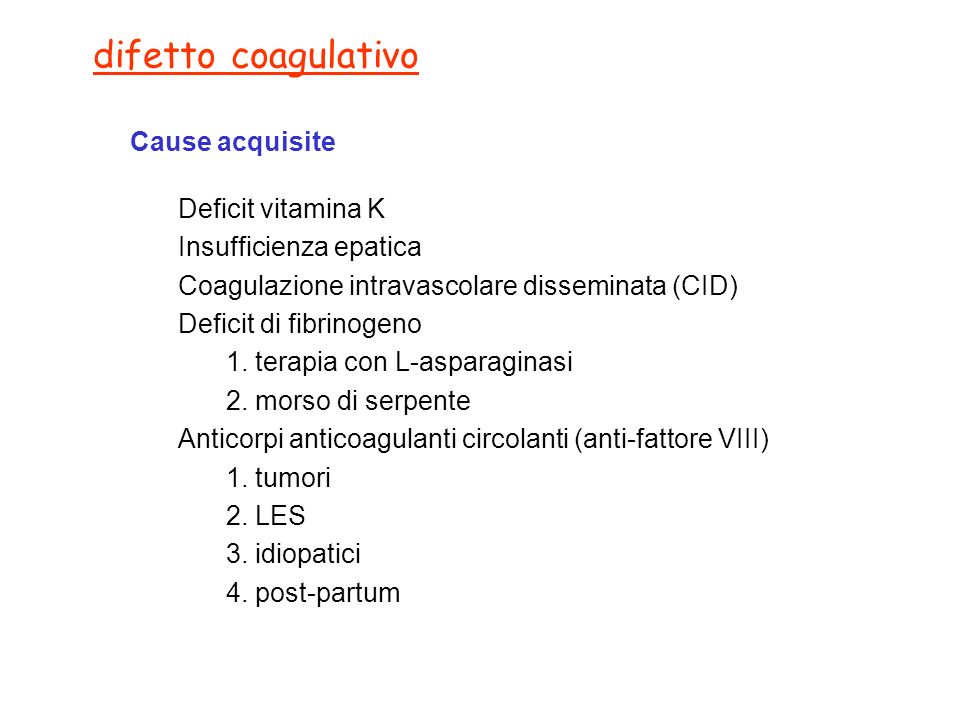 ottava lezione disturbi dell emostasi ppt video online download