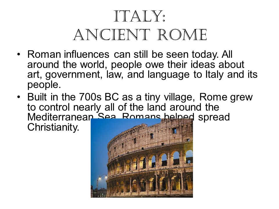 Italy: Ancient Rome