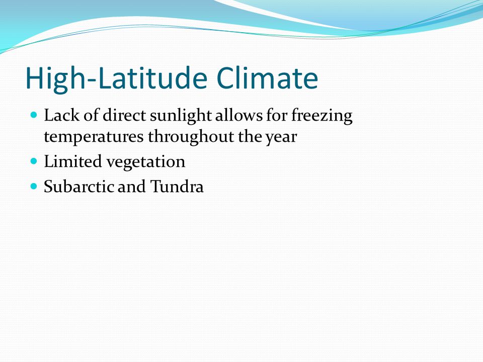 High-Latitude Climate