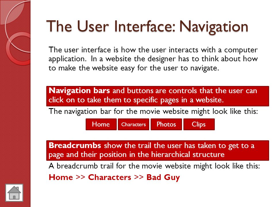 The User Interface: Navigation