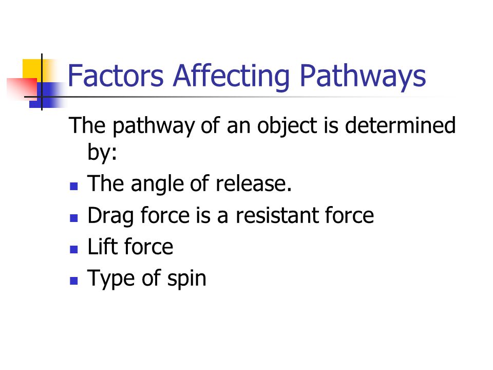 Factors Affecting Pathways
