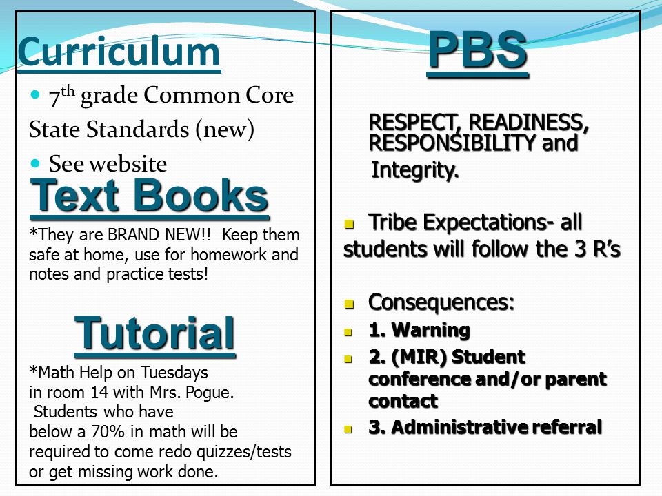 PBS Curriculum Text Books Tutorial 7th grade Common Core