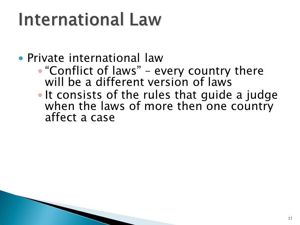 Private int. Private International Law.