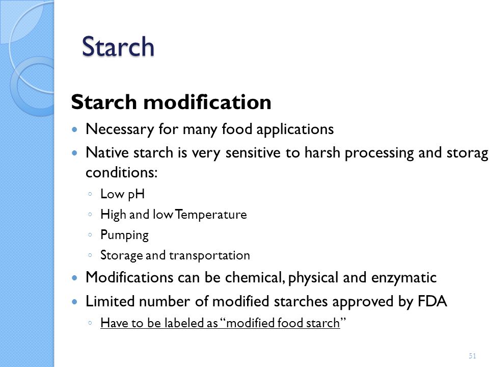 modified starch examples