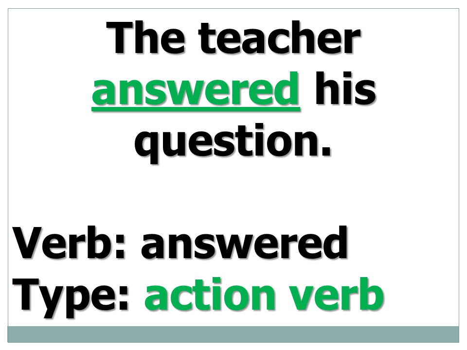 The teacher answered his question.