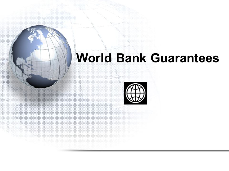 World Bank Guarantees