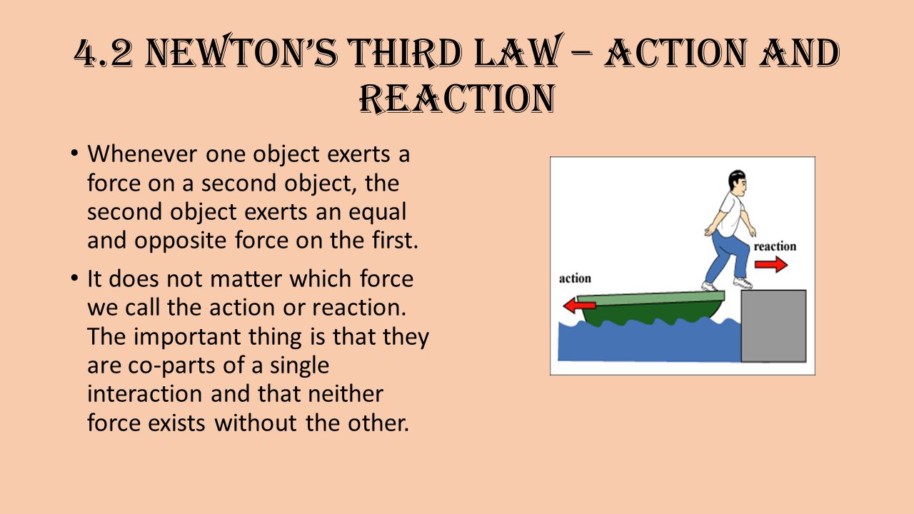 Newton's third law of motion – action and reaction - ppt video