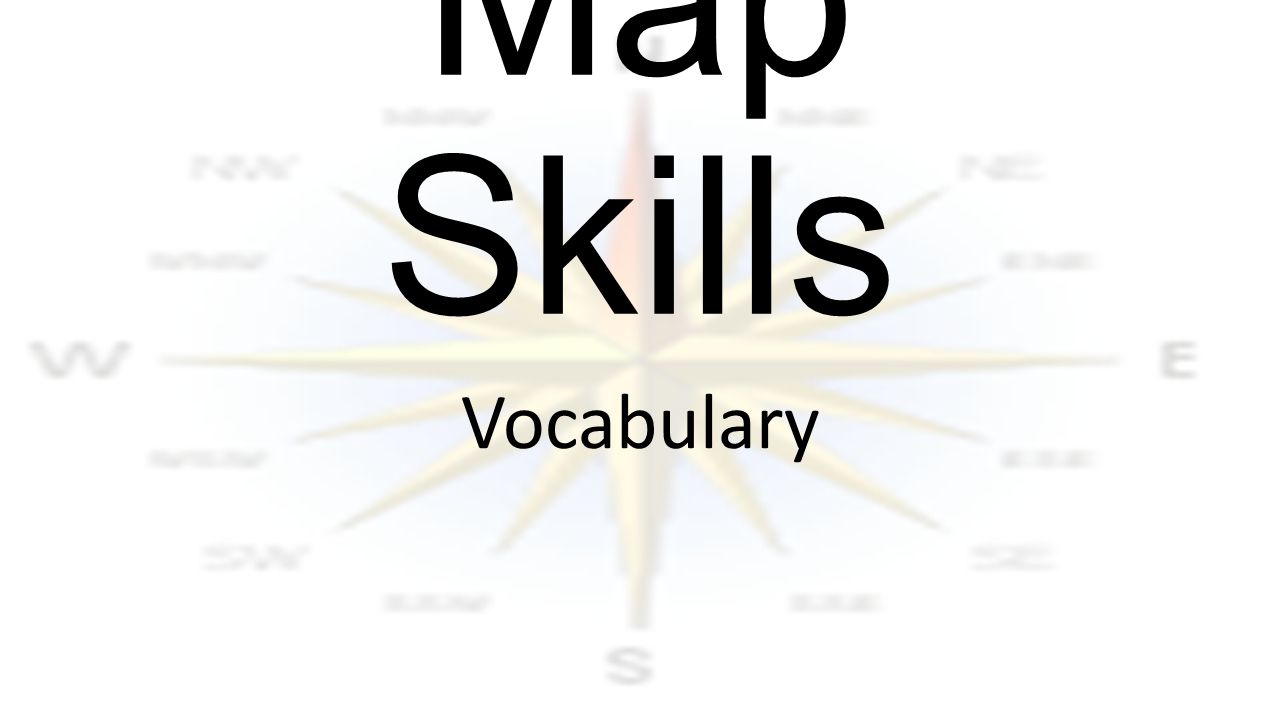 Map Skills Vocabulary