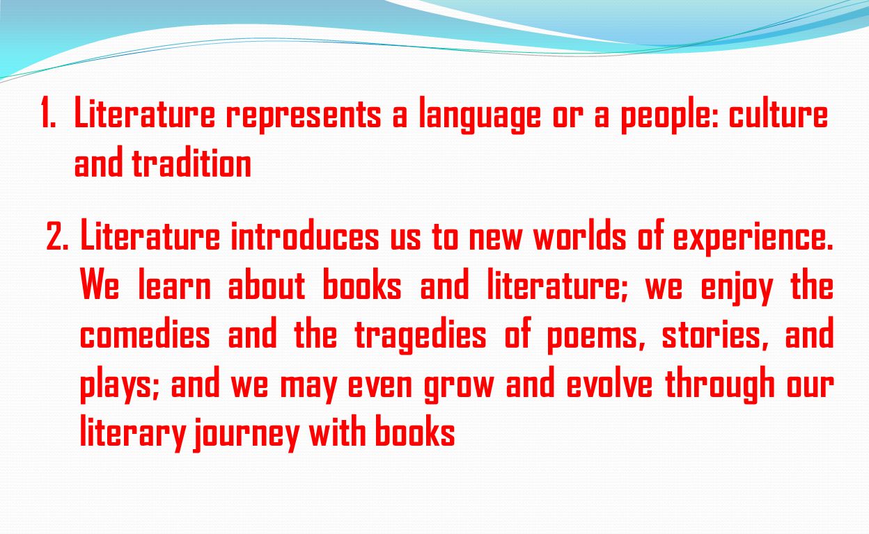 Why Do We Study Literature ? Why Do We Study Literature. - Ppt Video Online  Download