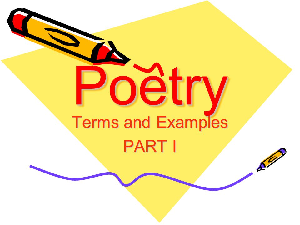 Terms and Examples PART I