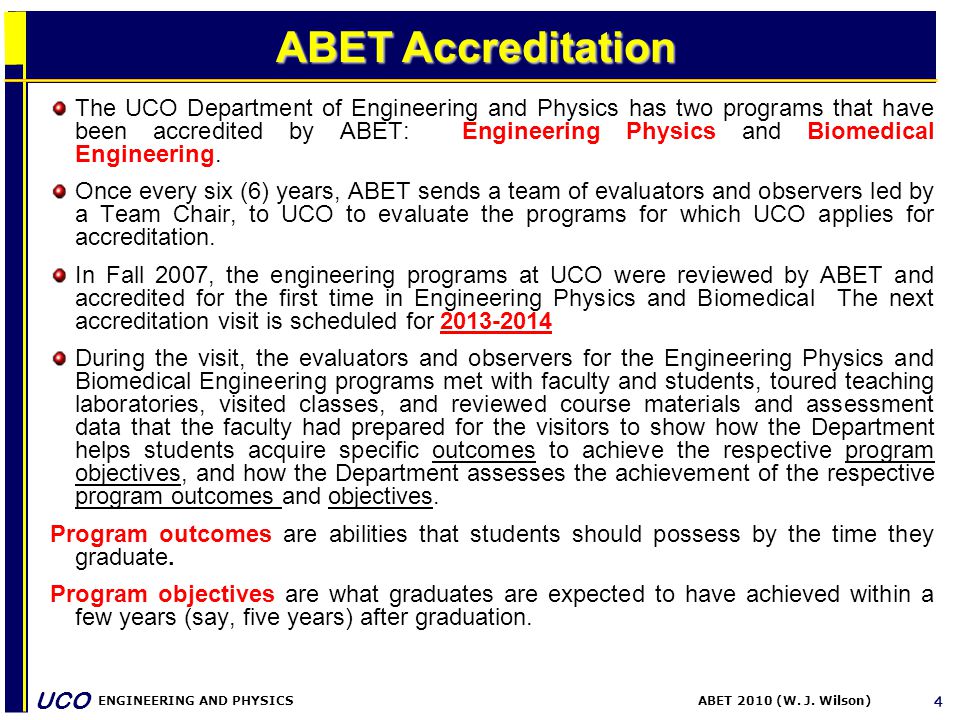 What Is Abet Accreditation And Why Should I Care Ppt Download