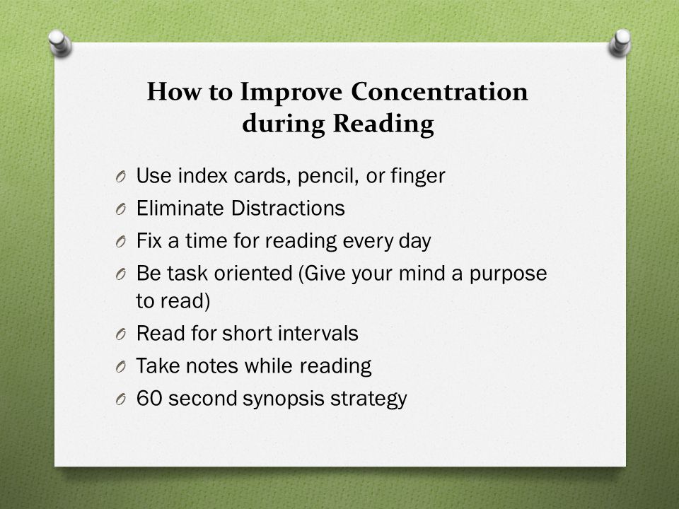 How to Improve Concentration during Reading