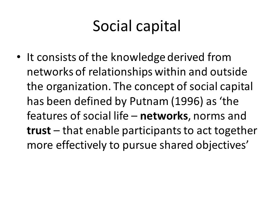 Social capital