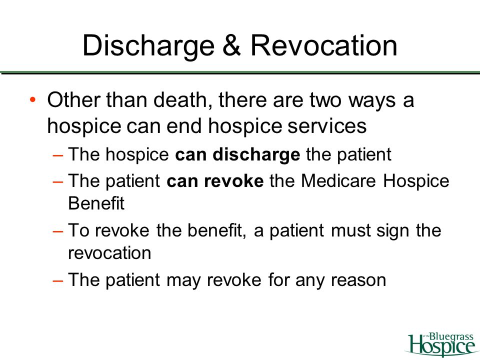 Discharge & Revocation