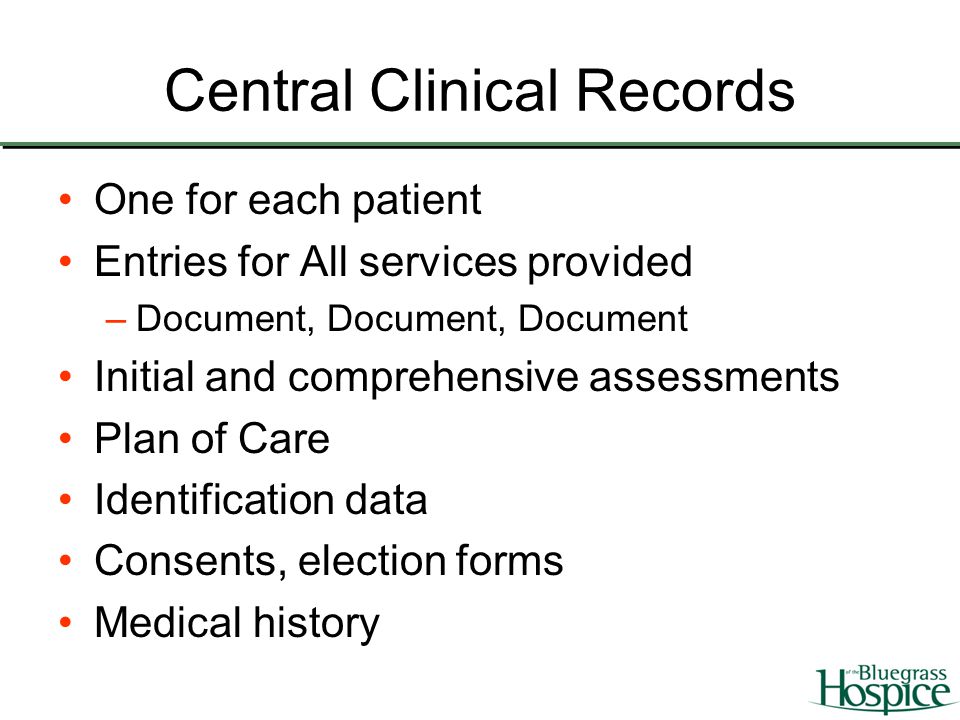 Central Clinical Records
