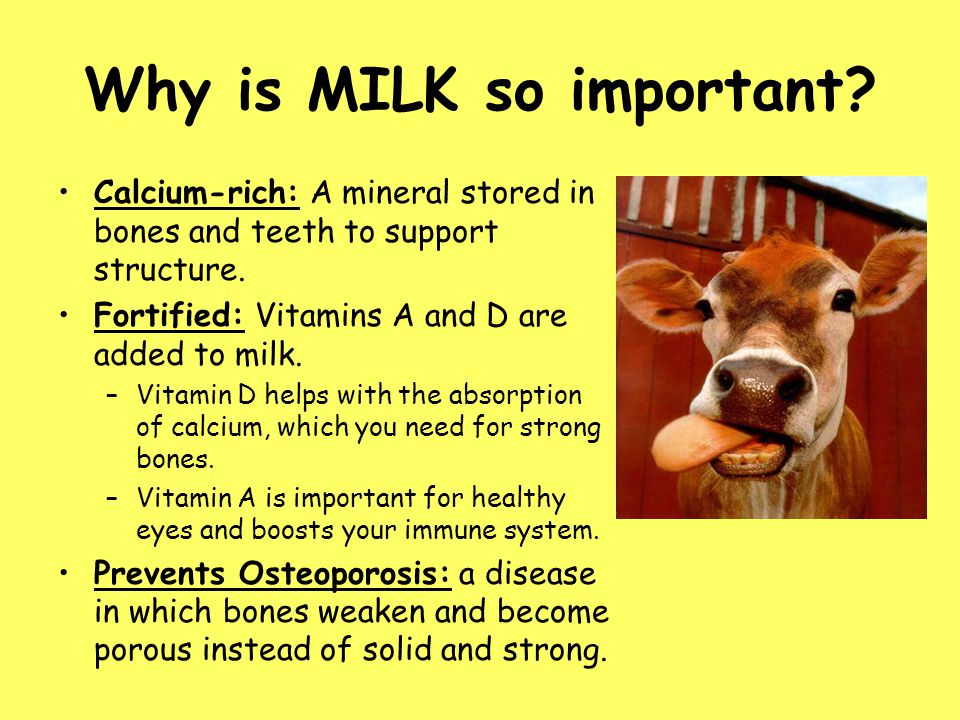 Why is MILK so important