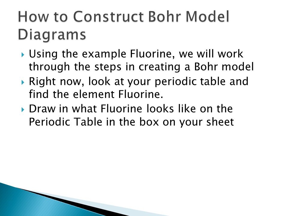 How to Construct Bohr Model Diagrams