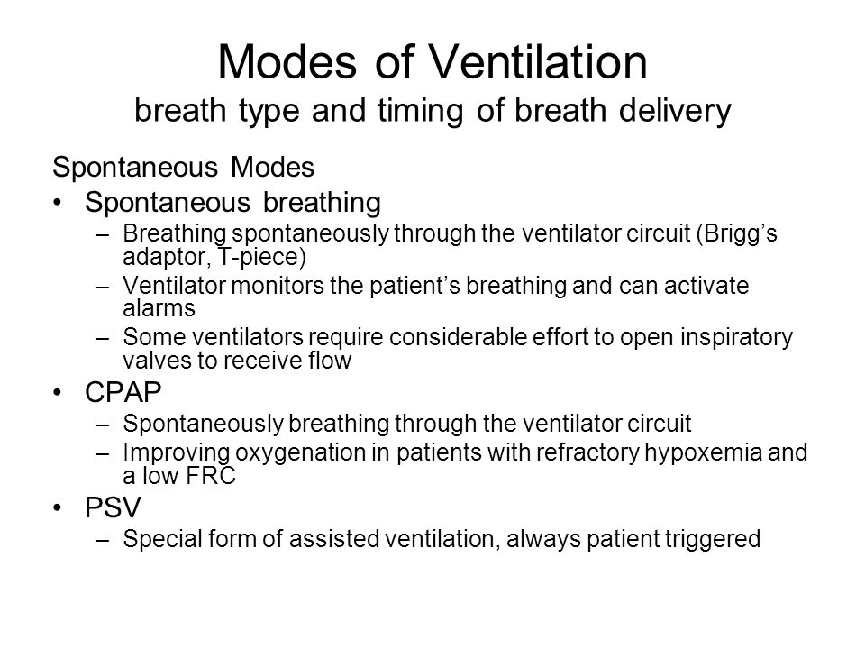 Selecting the Ventilator and the Mode - ppt video online download