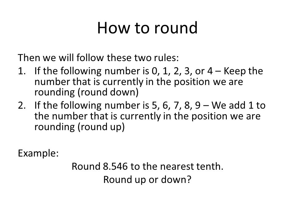 Round to the nearest tenth.
