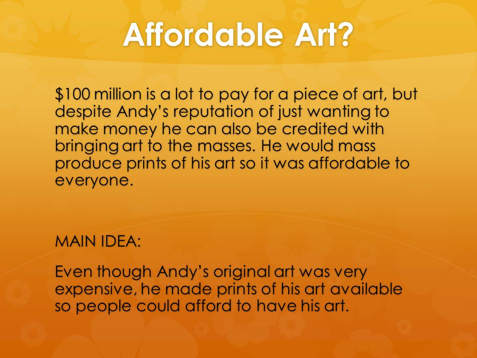 Affordable Art