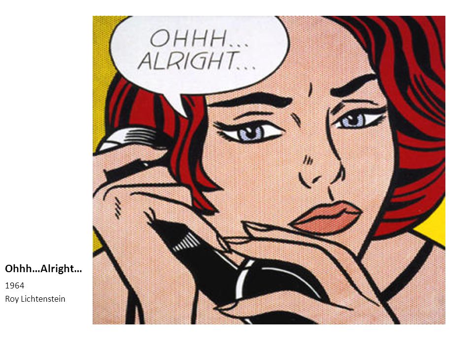 Ohhh…Alright… 1964 Roy Lichtenstein