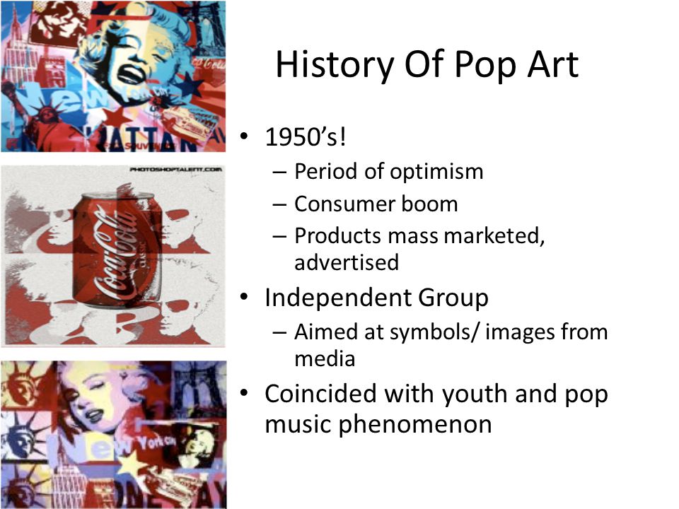 History Of Pop Art 1950’s! Independent Group