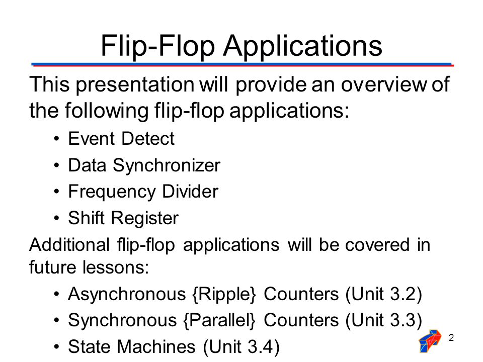 Flip-Flop Applications - ppt video online download
