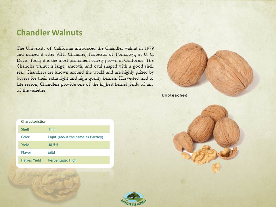 Chandler Walnuts.