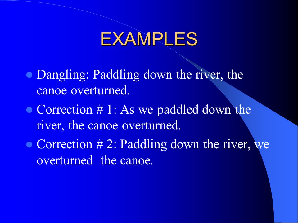 misplaced modifiers examples and corrections