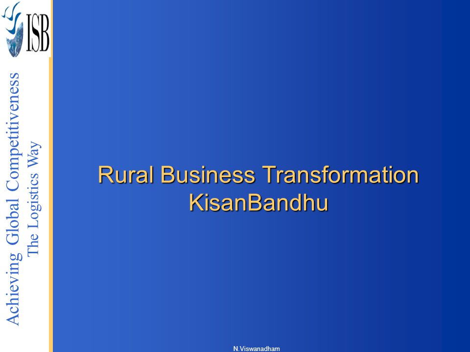 Rural Business Transformation KisanBandhu