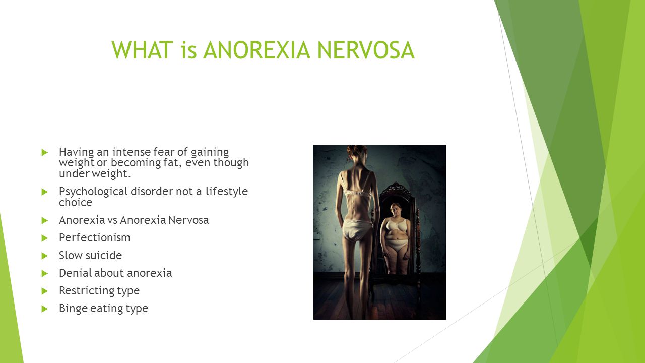 WHAT is ANOREXIA NERVOSA