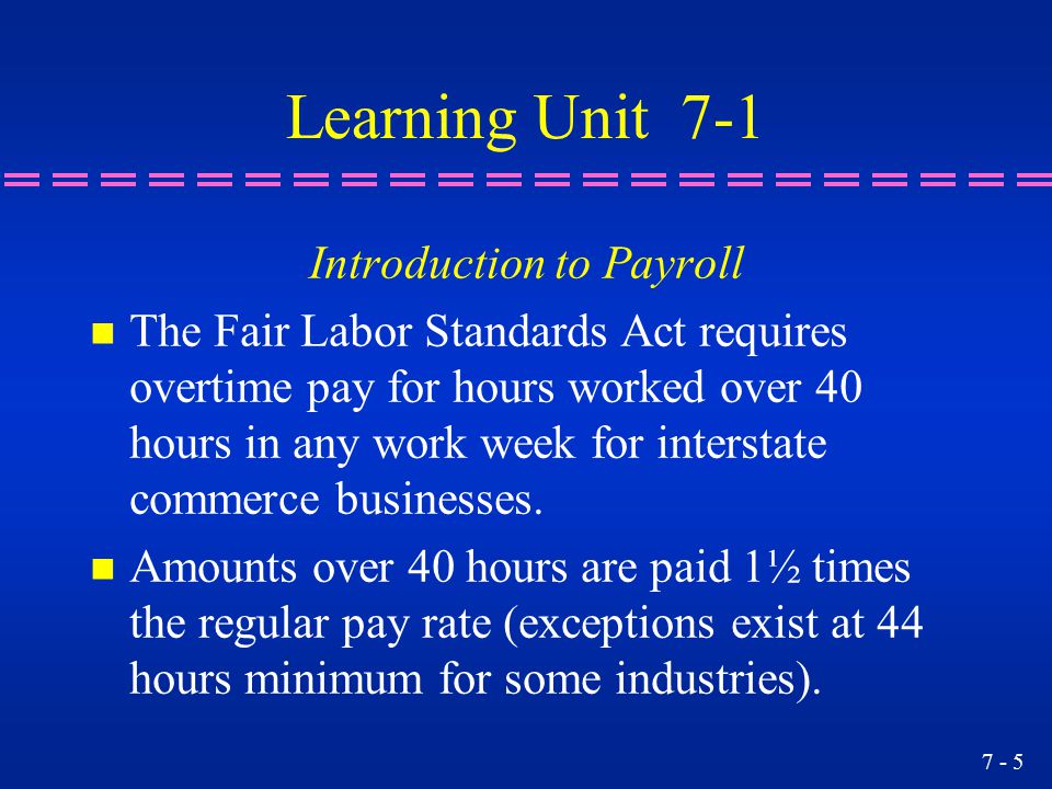 Introduction to Payroll