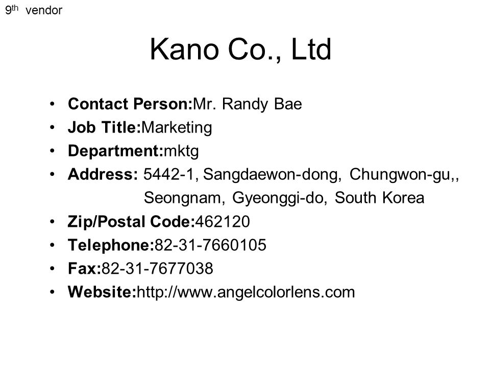 Contact Lens Vendors Information Ppt Video Online Download