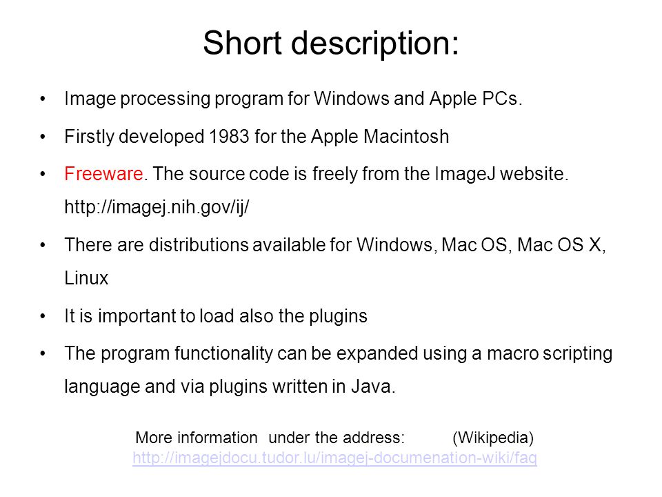 nih imagej software function