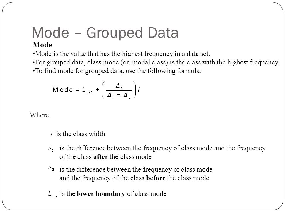 Grouped Data Calculation - ppt video online download Grouped Data Calculation - ppt video online download