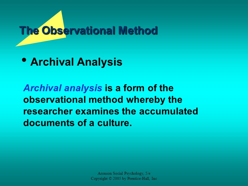 The Observational Method