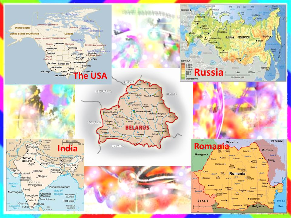 Russia The USA Romania India