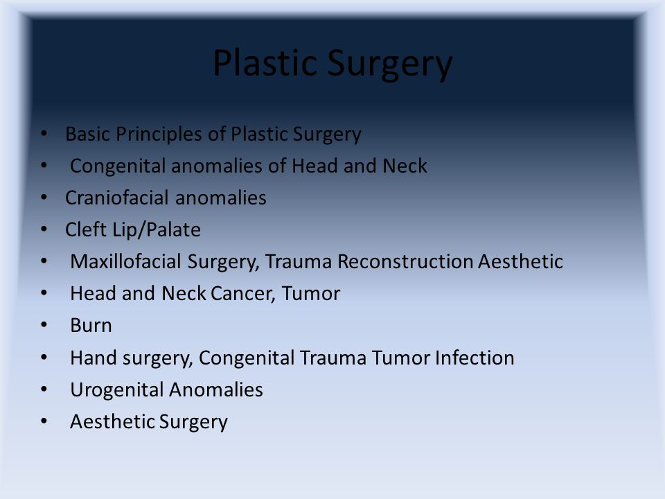 Surgery перевод. Plastic Surgery questions for discussion.