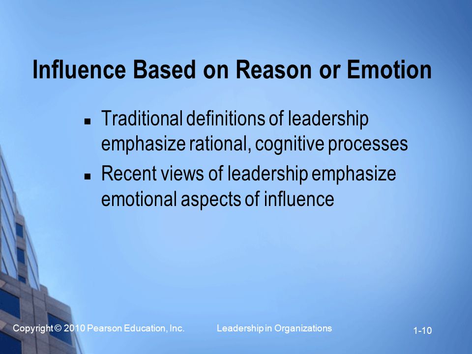 Influence Based on Reason or Emotion